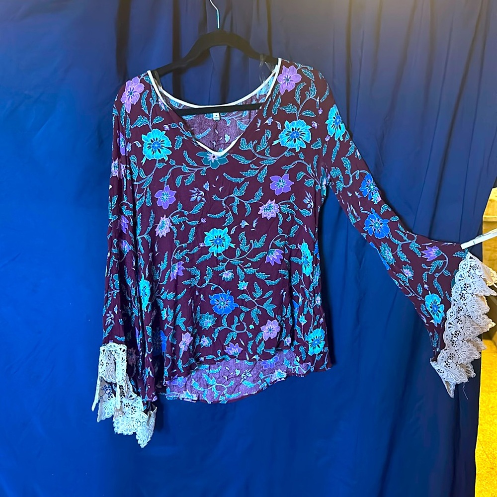 KORI America floral blouse